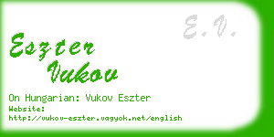 eszter vukov business card